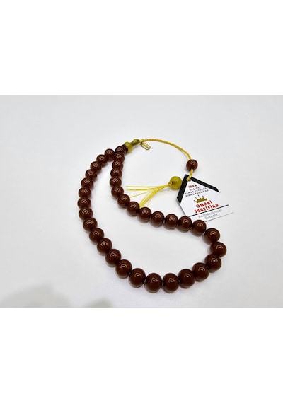 Omari İmzalı Sertifikalı Alman Faturan Sıkma Kehribar Tesbih 11x1 17406769