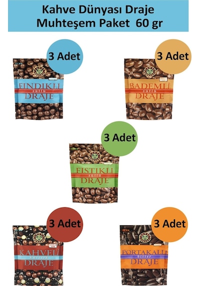 Kahve Dünyası Draje 15 x 60 G