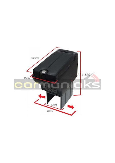 Oto Kolçak Kol Dayama Çift Açılır 7 Usb Girişli Universal Bej