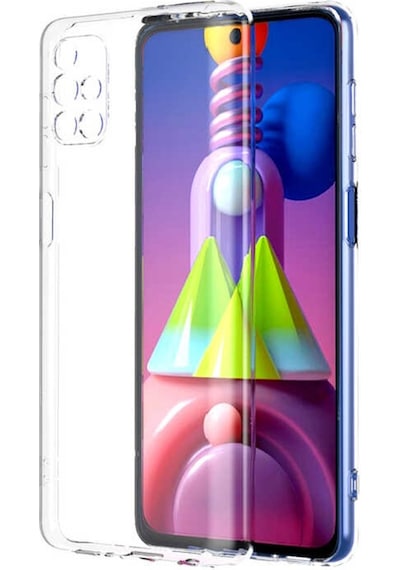 Galaxy M31S Kılıf Zore Kamera Korumalı Süper Silikon Kılıf Renksiz
