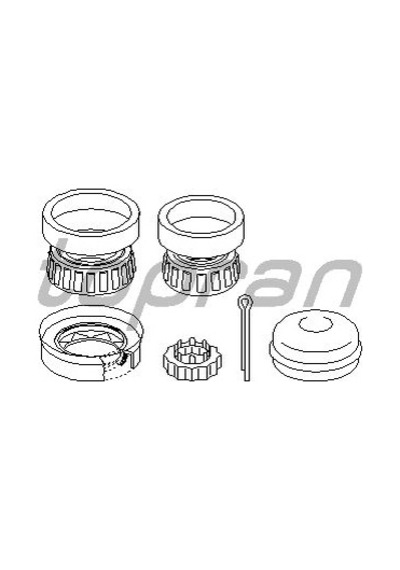 TOPRAN 109702001 Arka Teker Rulman Seti (Audi: A4 96-01)