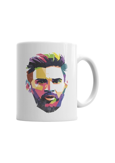 Rosto De Messi Lionel Messi Kupa Bardak Porselen Karışık