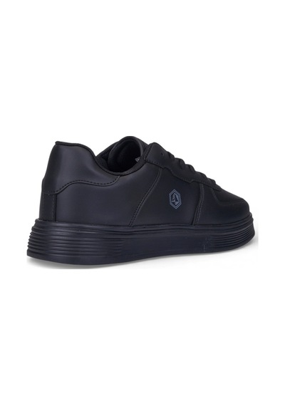 Nstil Unisex Spor Ayakkabı Rahat Yumuşak Taban Kaymaz Günlük Bağcıklı Sneaker 408 Siyah
