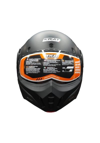 Sway , Çene Açılır Kask 907 Stratos B-707 Mat-siyah, Mat-black