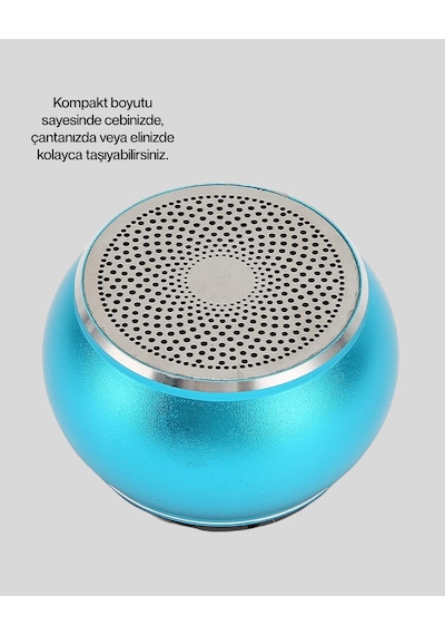 Mini Bluetooth Speaker Uzun Pil Ömrü, Şık Ve Hafif Tasarım