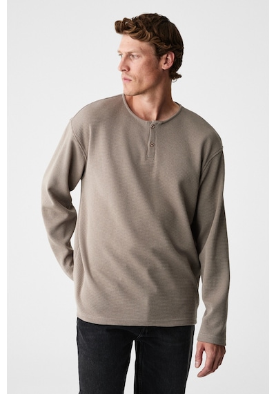 Grımelange Renew Erkek Organik Pamuklu Bisiklet Yaka Yarım Patlı Düğmeli Regular Vizon Sweatshirt Vizon Grımelange Renew Erkek Organik Pamuklu Bisiklet Yaka Yarım Patlı Düğmeli Regular Vizon Sweatshirt Vizon