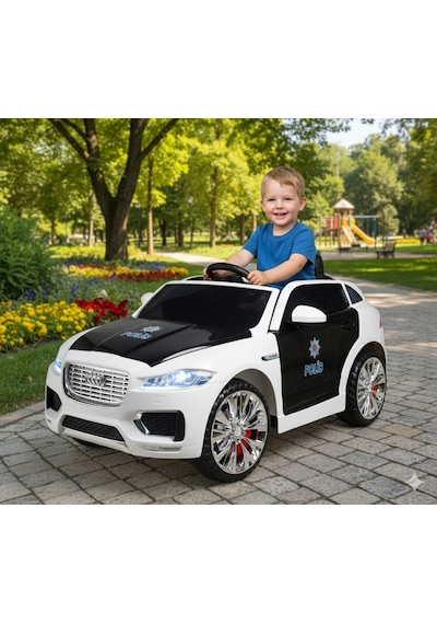 Freebebek Jaguar 12 Volt Kumandalı Akülü Araba Polis
