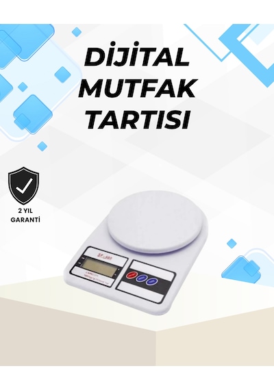 Hassas Tartım İçin Dijital Mutfak Terazisi 10kg / 1g - Lisinya