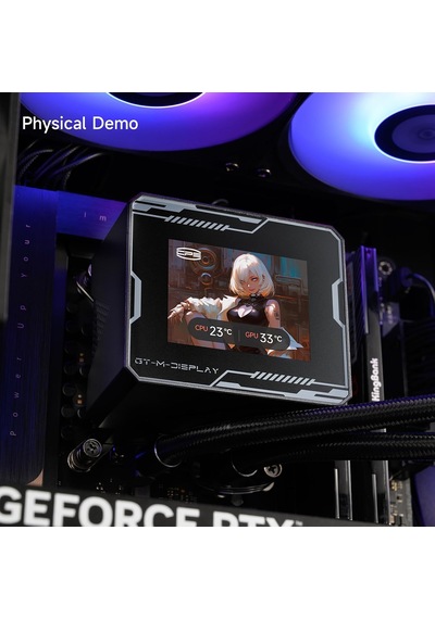 Cps Gt360m Argb Display Bk 360mm Aıo Sıvı Cpu Soğutucu, 2.8 Ips Ekran, 300w Tdp, 3x120mm Argb Pwm Fan, Intel Lga1700/1851 & Amd Am5/am4 Uyumlu