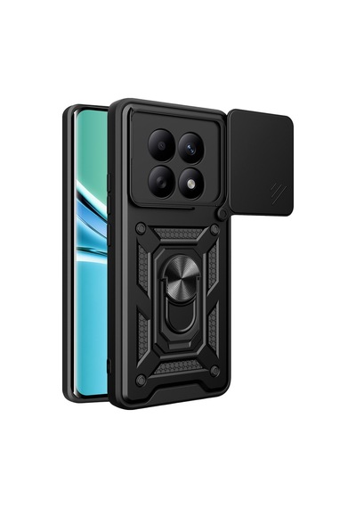 Xiaomi Redmi Note 15 4g Uyumlu Pars Lens Yüzüklü Silikon - Siyah