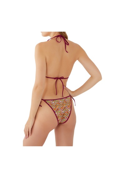 Missoni Çizgili Üçgen Bikini Seti Çok Renkli