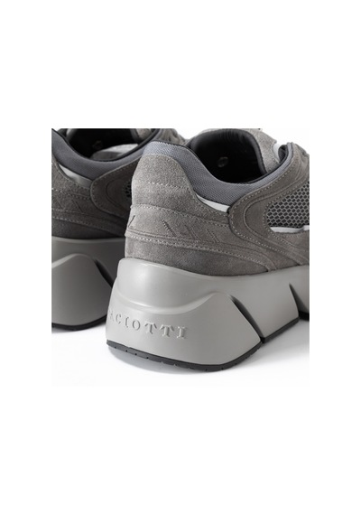F Rtca032 Cam Gray/ric/tela Sneaker Günlük Erkek Lu68601 Paciotti Men Shoe Gri