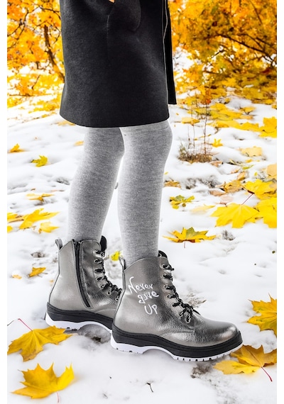 Kiko Kids Termo Taban Kız Çocuk Bot 610 Çatlak Platin