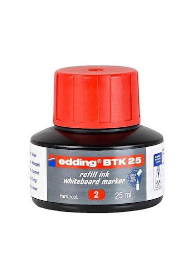 Edding Beyaz Tahta Kalemi Mürekkebi 25Ml. Btk25 - Kırmızı