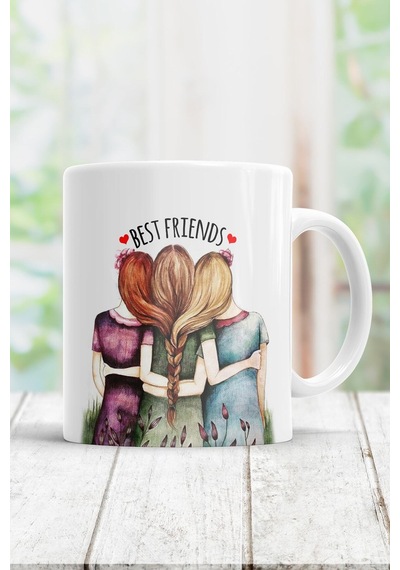 Best Friends Kupa Bardak Beyaz