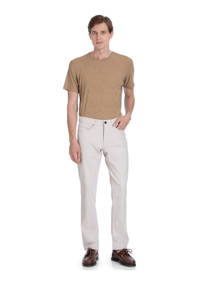 Hatemoğlu Bej Regular Fit Pamuklu 5 Cep Kanvas Pantolon 35339 Bej