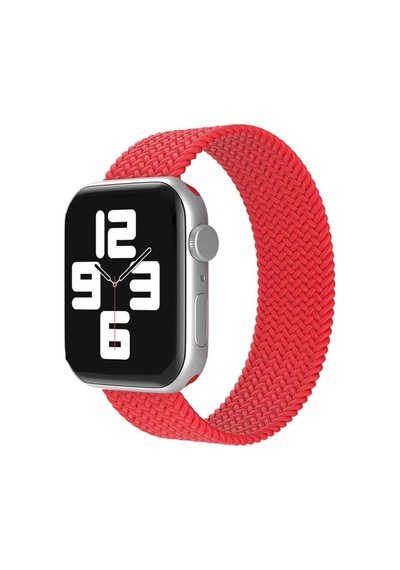 Apple Watch 38mm Uyumlu Ayarlı Solo Silikon Kordon - Kırmızı