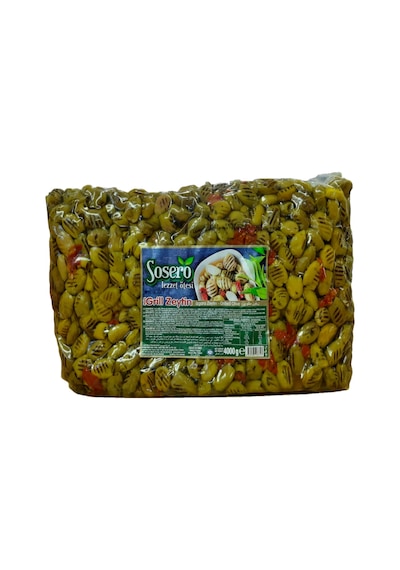 Sosero Grill Izgara Yeşil Zeytin 4 KG