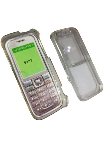 Nokia 6233 Uyumlu Telefon Koruyucu Şeffaf Mika Kapak -