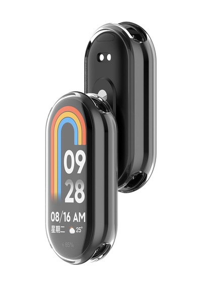 Xiaomi Mi Band 8 Mi Band 9 Şeffaf Silikon Kasa Ve Ekran Koruyucu