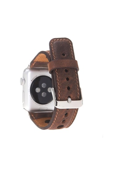 Alpıne Heritage Saddle Hakiki Deri Apple Uyumlu Watch Kordonu - 44/45/46/49mm
