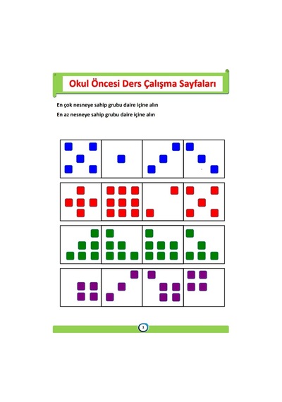 Okul Öncesi Ders Çalışma Pdf Eğitim Seti