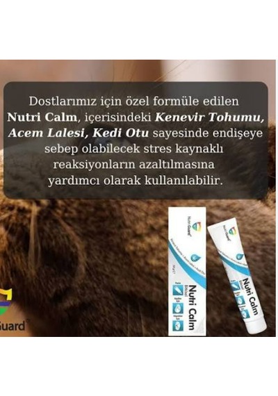 Nutricalm 50 Gr Kedi Köpek Kenevir Tohumu Ve Kedi Otu İçerikli Sakinleştirici Paste