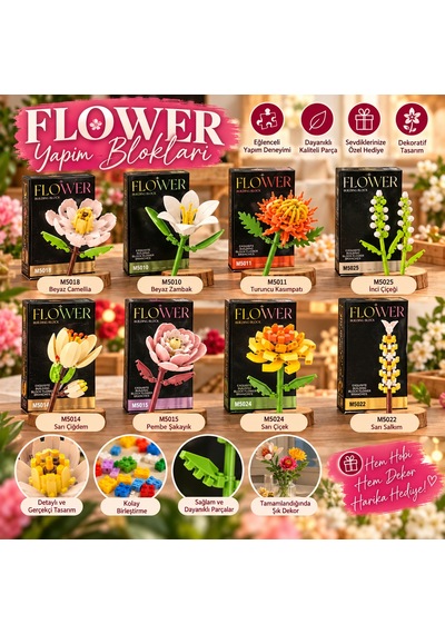 Flower Çiçek Yapım Blokları