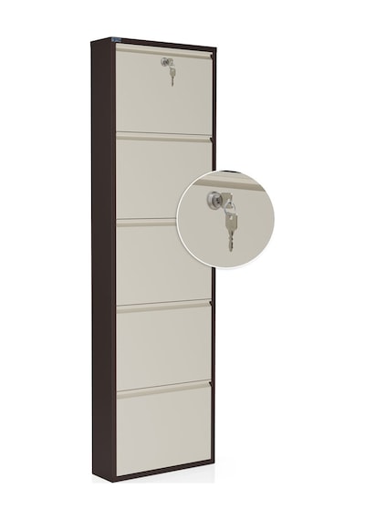 Ceha Kilitli 5'li Metal Ayakkabılık - Kahve/krem K.AYK-5 /AB8317-AB1013/KL Kahverengi Ceha Kilitli 5'li Metal Ayakkabılık - Kahve/krem K.AYK-5 /AB8317-AB1013/KL Kahverengi