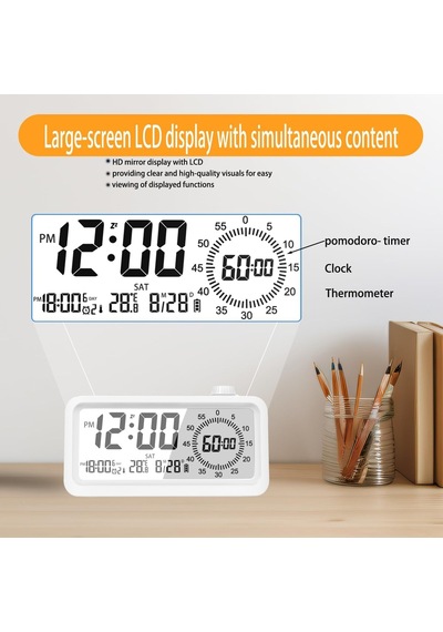 Dijital Mutfak Zamanlayıcı, 60 Dakika Görsel Zamanlayıcı Çalar Saat Çift Ekranlı Lcd Zaman Hatırlatma, Çocukların Sınıf Öğrenimi İçin Ev Okul Öğrenme Araçları, Öğretmen Masa Saati Çok Renkli