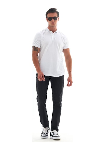 HLT Jeans Erkek Antrasit Fit Boru Paça Esnek Likralı Denim Jeans Kot Pantolon 001