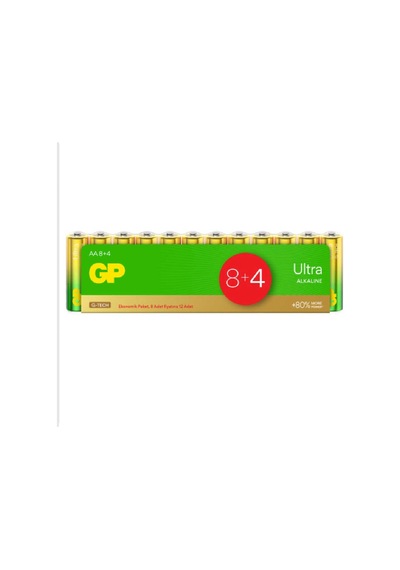 Gp 15au-s12 G-tech Lr6 Ultra Alkalin Aa Kalem Pil 12'li Paket