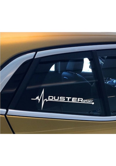 Dacia Duster Yan Cam Sticker Oto Kapı Aksesuar 20Cmx7Cm