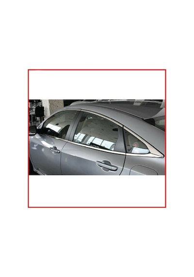 Honda Civic Fc5 Krom Cam Çıtası 8 Parça Pas.Çelik 2016-2021