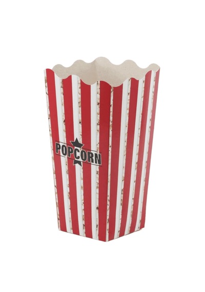 Şeylişeyler - Popcorn Mısır Kutusu Küçük Boy Karton Bardak 250 Adet 5 Paket