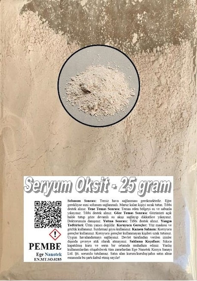 Oto Cam Çizik Giderici Pembe Seryum Oksit - 25 GRAM
