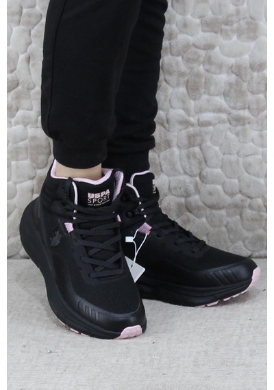 U.s. Polo Assn. Rgerrard Hı Wmn Rahat Waterproof Outdoor Kadın Bot Siyah - Pembe