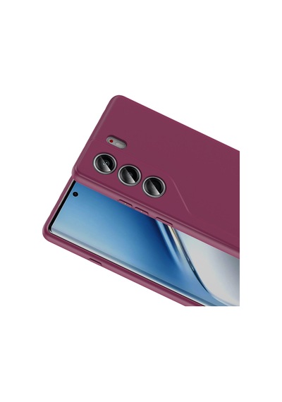 Tecno Camon 40 Pro Kılıf Yumuşak Silikon Kamera Korumalı Lansman Celikaksesuar Koyu Mor