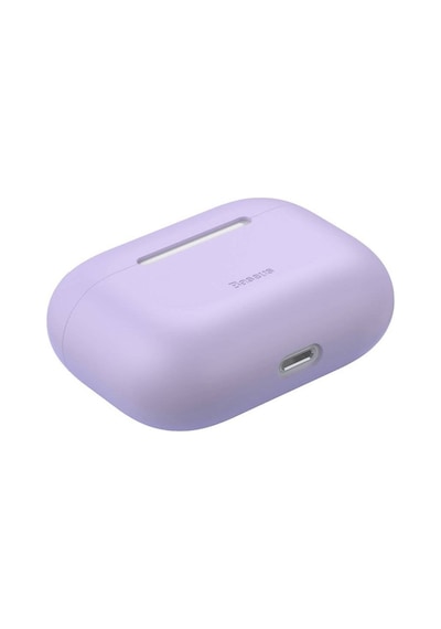 Baseus Super Thin Silica Gel Apple Uyumlu AirPods Pro İnce Silikon Kılıf Mor