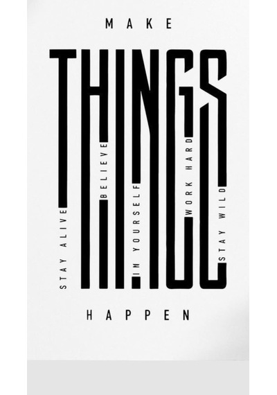 Make Things Happen Ütü İle Uygulanabilen Dtf Tekstil Baskı
