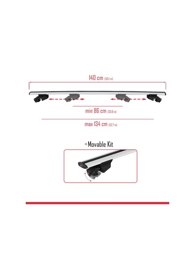 Fiat Doblo 2000-2009 Arası İle Uyumlu Hook Model Ara Atkı Tavan B