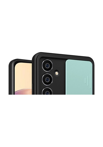 Samsung Uyumlu Galaxy A15 4g Kılıf Pars Lens Yüzüklü Silikon - Yeşil 0.2M-Çok Renkli