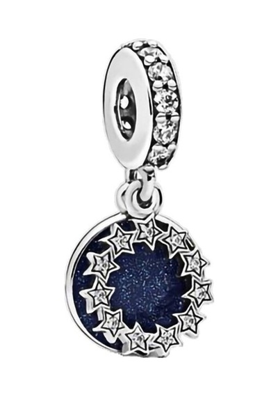 Fubena Yuvarlak Taşlı Disk Sallantılı Charm