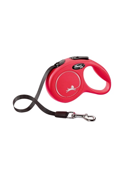 Flexi New Classic Otomatik Şerit Köpek Gezdirme Kayışı 3mt Xsmall-kırmızı Kırmızı