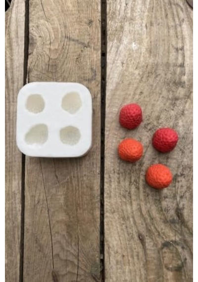Dörtlü Mum Kalıbı Silikon 2 5 X 2 5 X 3 Cm Küçük Süsleme Kalıbı 1 Adet Çok Renkli