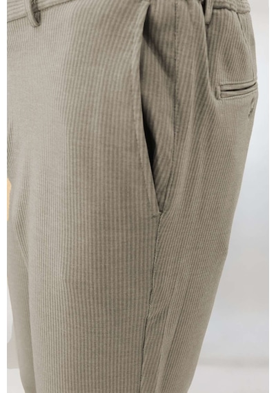 İgs Gri Dynamic Fit Lastikli İpli Erkek Pantolon Konforlu Smart Casual-26026