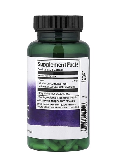 Swanson Vitamins, Triple Boron Complex, 3 Mg, 250 Capsules