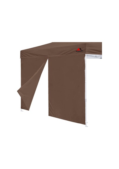 Tr Kanopi Kapısı, 10x10 Kanopi Çerçevesi İçin, Sadece 1 Paket Kanopi Kapısı, Kahverengi