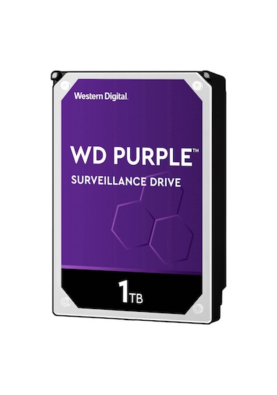 Wd Purple, Wd10purz, 3.5&quot 1tb, 64mb, 5400 Rpm, 7/24 Güvenlik, Hdd