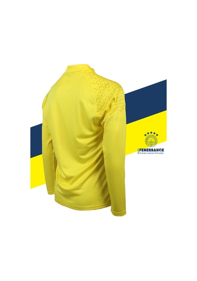 Fenerium Fenerbahçe Lisanslı 23/24 A Takım Futbolcu Yarım Fermuar Sweat Sarı